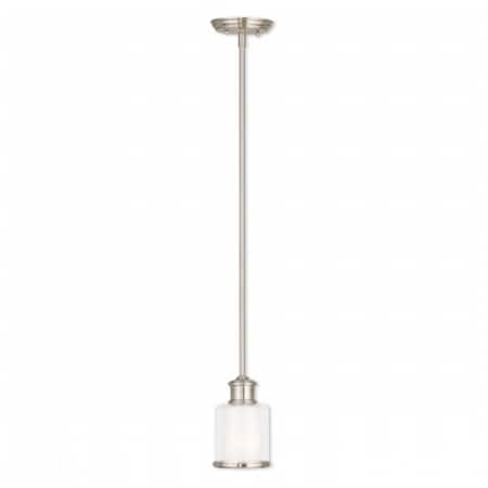 Brushed Nickel Mini Pendant Ceiling Light, 10 - 46 In.